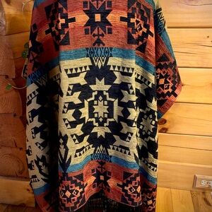 Silverado Southwest Cape with Fringe One Size